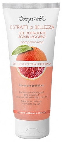 Гель для умывания с экстрактом розового грейпфрута - Bottega Verde Beauty Extracts Pink Grapefruit Face Cleansing Gel  — фото N1