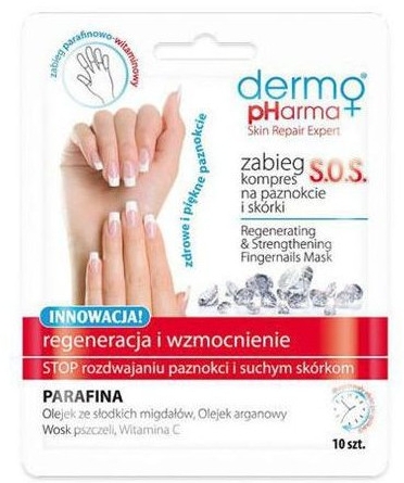 Восстанавливающая маска-компресс для ногтей - Dermo Pharma Skin Repair Expert S.O.S. Regenerating& Strengthening Fingernails Mask — фото N1