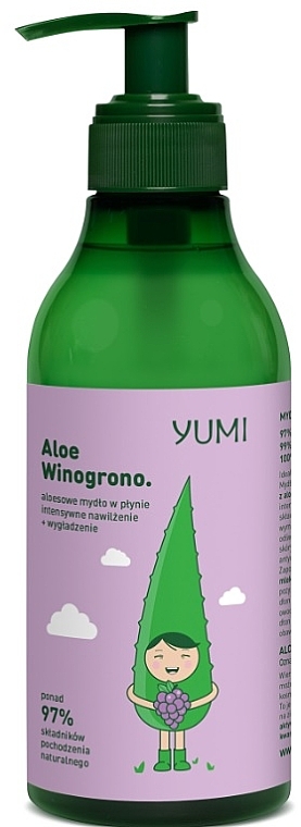 Жидкое мыло для рук "Aloe Grape" - Yumi Liquid Hand Soap — фото N1