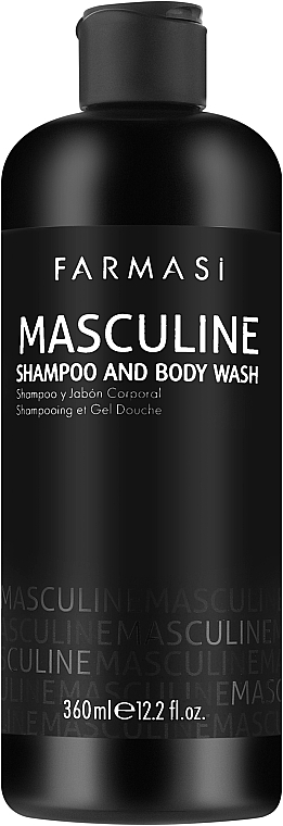 Чоловічий шампунь і гель для душу 2 в 1 - Farmasi Masculine Shampoo & Body Wash — фото N1