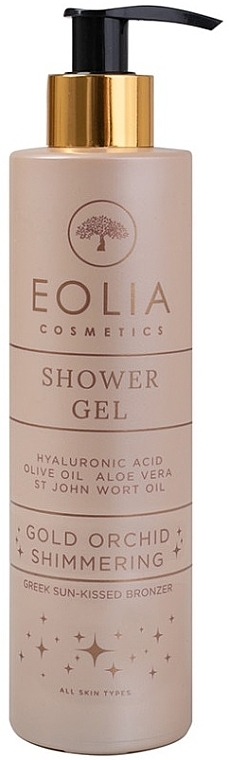 Гель для душу з шимером "Золота орхідея" - Eolia Shower Gel Gold Orchid Shimmering — фото N1