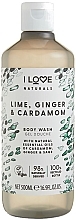 Парфумерія, косметика Зволожувальний гель для душу - I Love Naturals Lime, Ginger & Cardamon Body Wash