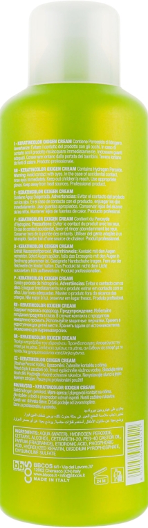 Окислитель кремообразный 12 % - BBcos Keratin Color Oxigen Cream 40 Vol — фото N4