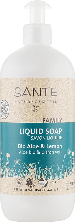 Мыло жидкое для рук и тела "Алоэ и Лимон" - Sante Soft Soap Hand