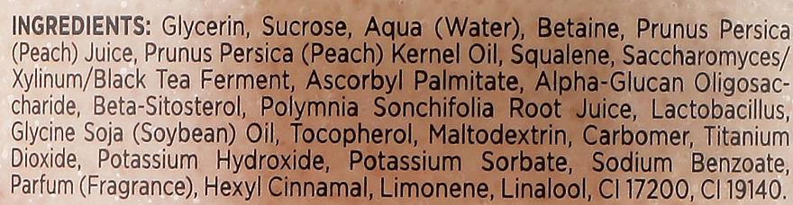 Розгладжувальний цукровий скраб для тіла "Персик і чайний гриб" - Bielenda Scrub Coctail — фото N3