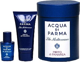 Acqua di Parma Blu Mediterraneo Mirto di Panarea - Набор (edt/mini/5ml + sh/gel/20ml) — фото N1