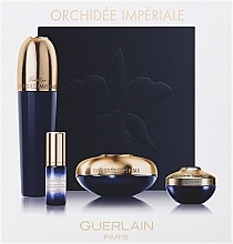 Парфумерія, косметика Набір - Guerlain Orchidee Imperiale Face Care Set (cr/15ml + lot/30ml + ser/5ml + eye/cr/7ml)