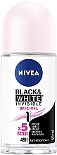 Антиперспірант кульковий "Чорне та біле. Невидимий" - NIVEA Invisible Black & White Original — фото N1