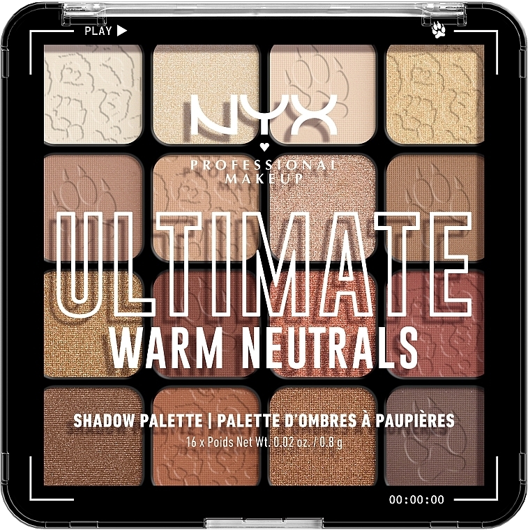 Палетка из 16 оттенков теней для век - NYX Professional Makeup Ultimate Shadow Palette