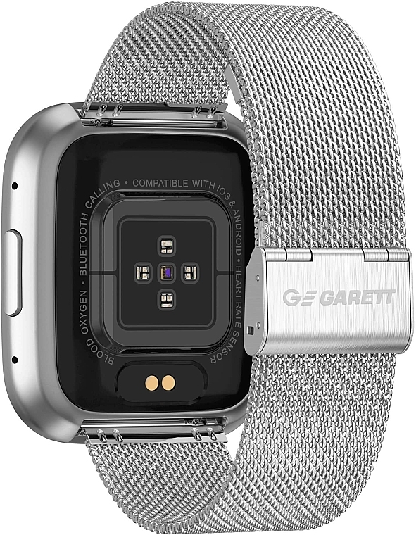 Смарт-часы, серебристый металл - Garett Smartwatch GRC STYLE Silver Steel — фото N5