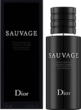 Dior Sauvage Face and Beard Moisturizer - Увлажняющий крем для лица и бороды — фото N2