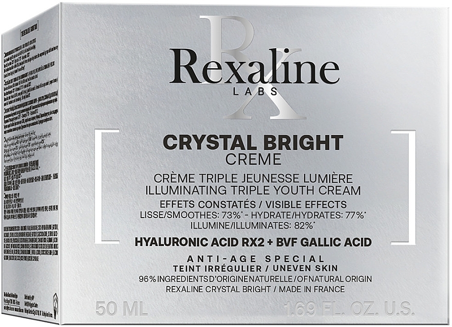 УЦІНКА Ультразволожувальний крем для обличчя - Rexaline Crystal Bright Cream * — фото N2