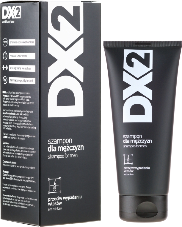 Шампунь для чоловіків, проти випадіння волосся - DX2 Shampoo — фото N1