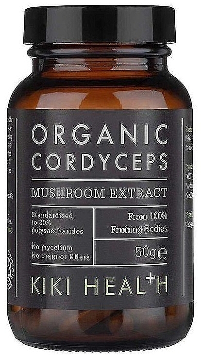 Органический экстракт грибов кордицепса, порошок - Kiki Health Organic Cordyceps Mushroom Extract Powder — фото N1