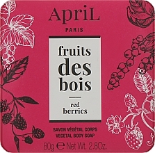 Мыло "Лесные ягоды" - April Red Berries Body Soap — фото N1