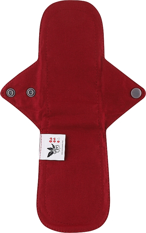 Многоразовая прокладка для менструации Макси, 5 капель, бордовая - Ecotim For Girls — фото N1