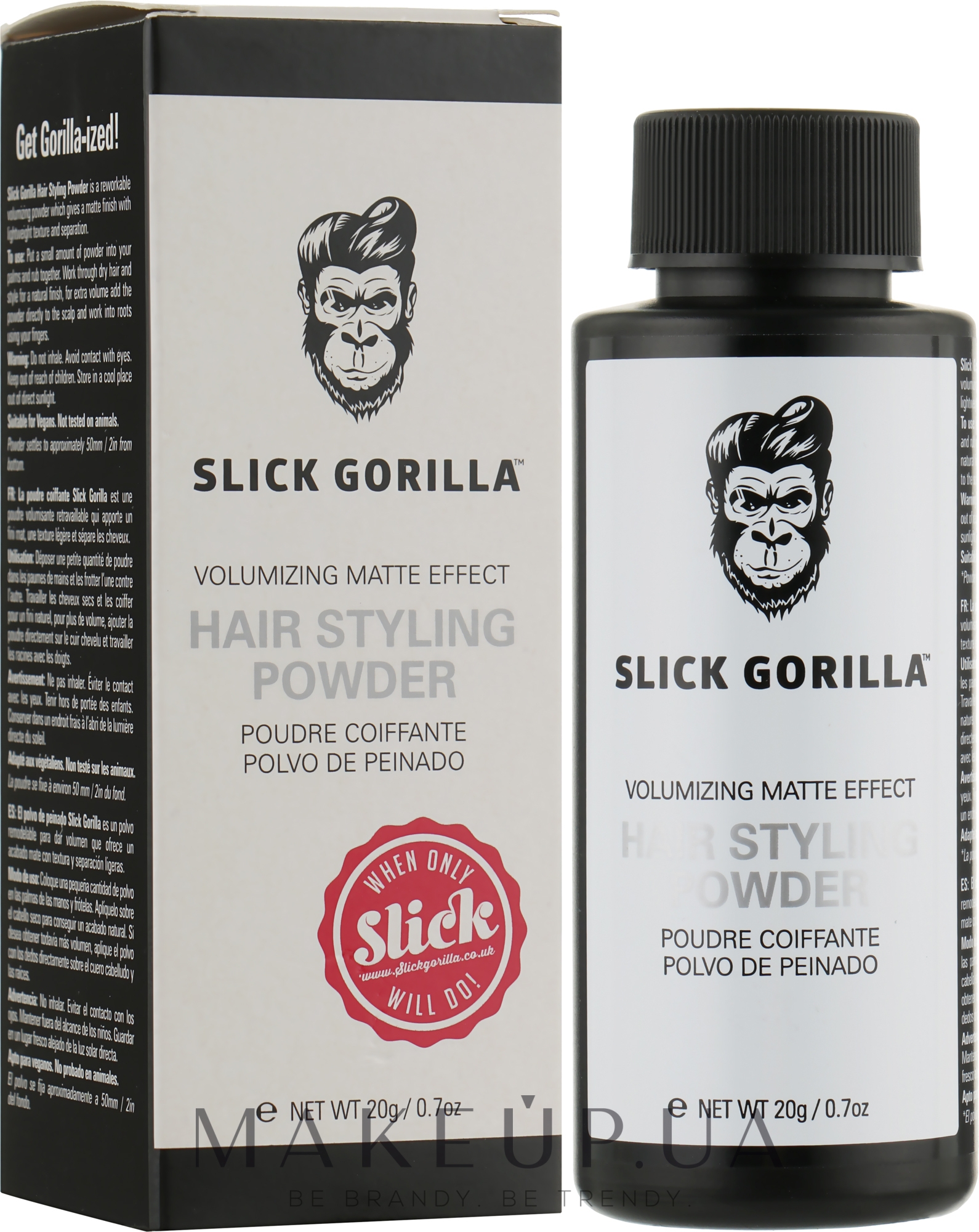 Пудра для укладання волосся - Slick Gorilla Hair Styling Powder — фото 20g