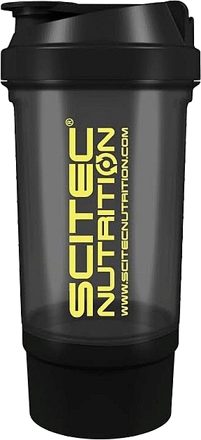 Шейкер 500 мл, чорний - Scitec Nutrition Shaker Tr Scitec Old Dark Opaque — фото N1