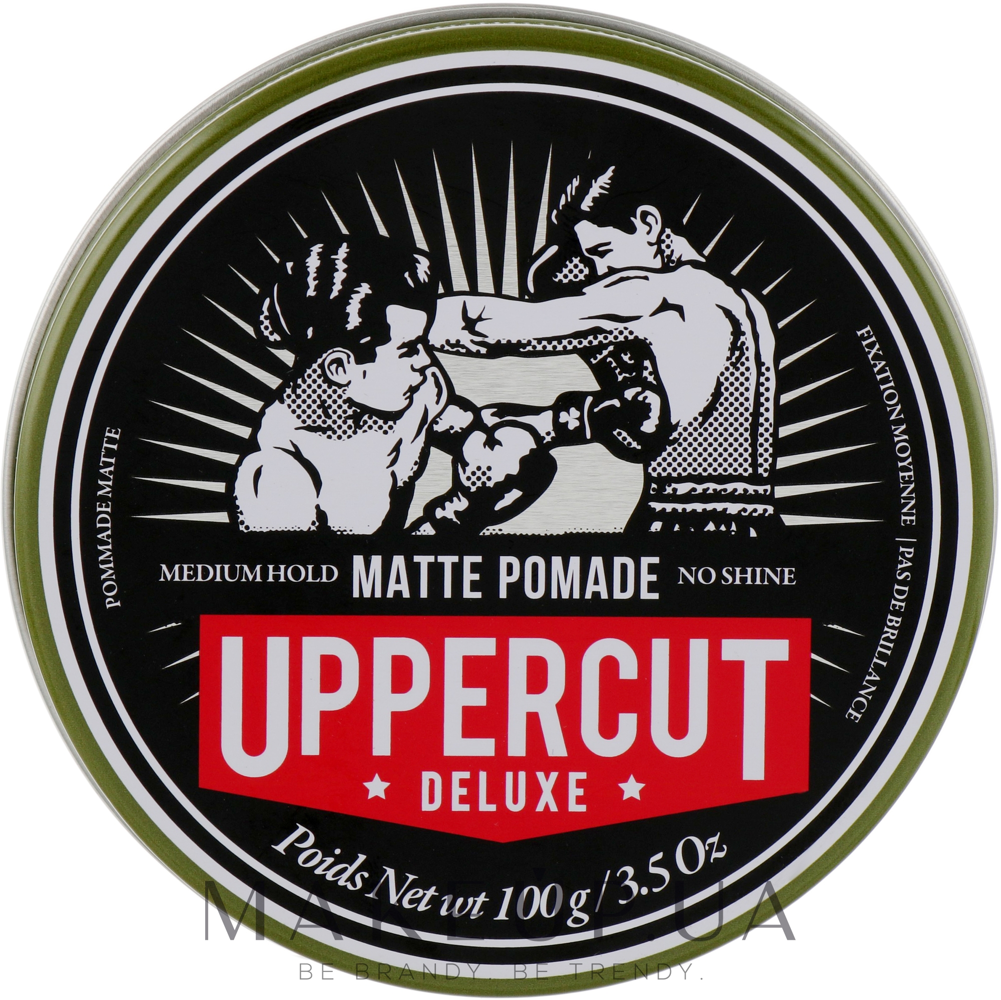 Матовая помада для волос средней фиксации - Uppercut Deluxe Barbers Collection Matt Pomade — фото 100g