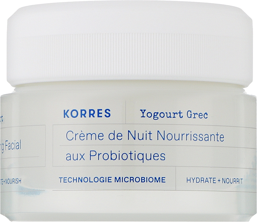 Ночной крем для лица с пробиотиками - Korres Greek Yoghurt Probiotic Quench Sleeping Facial — фото N1