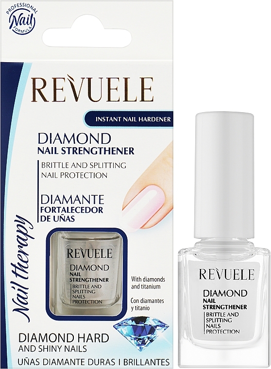 Средство для укрепления ногтей - Revuele Nail Therapy Instant Nail Hardener Diamond Strengthener — фото N2