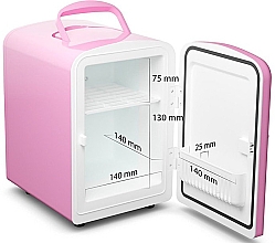 Косметический мини-холодильник, розовый - Fluff Cosmetic Fridge — фото N3