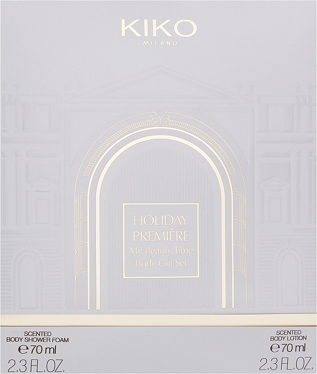 Набор - Kiko Milano Holiday Premiere My Beauty Time Body Gift Set (sh/gel/70ml + b/lot/70ml) — фото N1