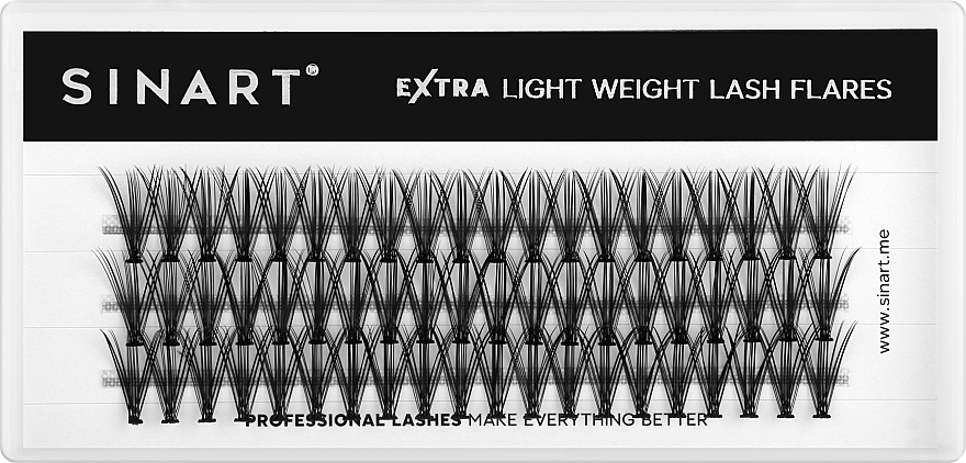 Пучковые ресницы, 14 мм - Sinart Eye Lashes Pro 20D — фото N1