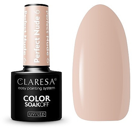 Набор гель-лаков для ногтей №22 - Claresa SoakOff UV/LED Color Brown/Perfect Nude (gel/polish/2x5g) — фото N2