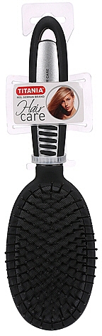 Масажна овальна щітка для волосся, 25 см - Titania Hair Care — фото N1