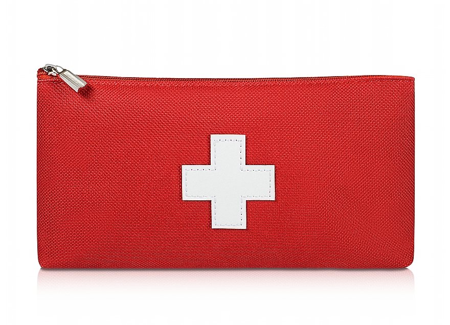 Аптечка тканевая городская, красная 19x10x2 см "First Aid Kit" - MAKEUP First Aid Kit Bag S	