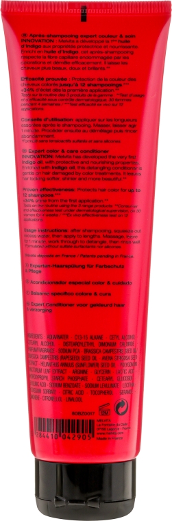 Кондиціонер для фарбованого волосся - Melvita Organic Expert Color Shampoo With Indigo Oil — фото N2