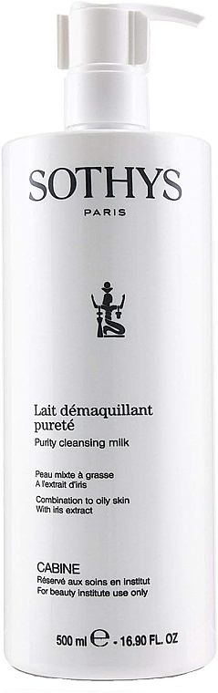 Очищающее молочко для жирной и комбинированной кожи с экстрактом ириса - Sothys Purity Cleansing Milk  — фото N3
