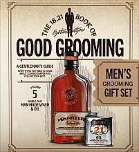 Набор - 18.21 Man Made Book Of Good Grooming Gift Set Volume 5 Noble Oud (wash/532ml + oil/60ml) — фото N1