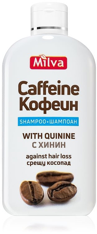Шампунь для посилення росту волосся й проти випадання - Milva Shampoo with Caffeine & Quinine against Hair Loss — фото N1
