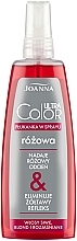 Спрей-ополаскиватель для волос подкрашивающий - Joanna Ultra Color System Hair Rinse Spray Pink — фото N8