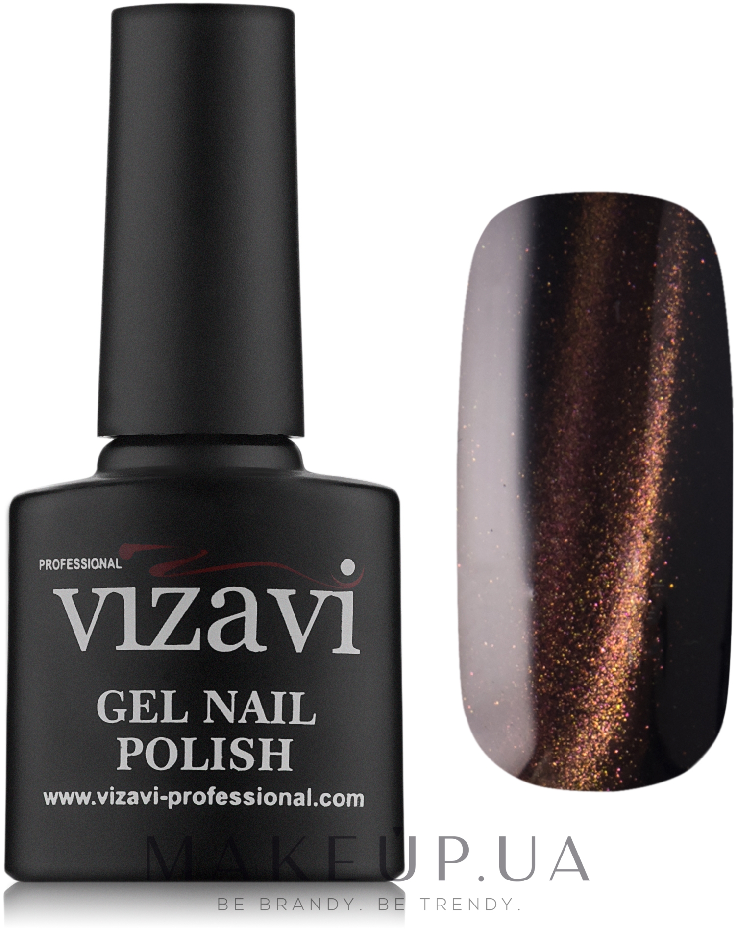 Гель-лак для нігтів "Котяче око" - Vizavi Professional Gel Nail Polish — фото VVS-549
