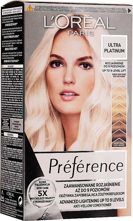 Краска-осветлитель для волос - L'Oreal Paris Preference Advanced Lightening Up To 9 Levels — фото N1