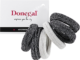 Набор аксессуаров для волос FA-5623, черные + кремовые - Donegal — фото N1