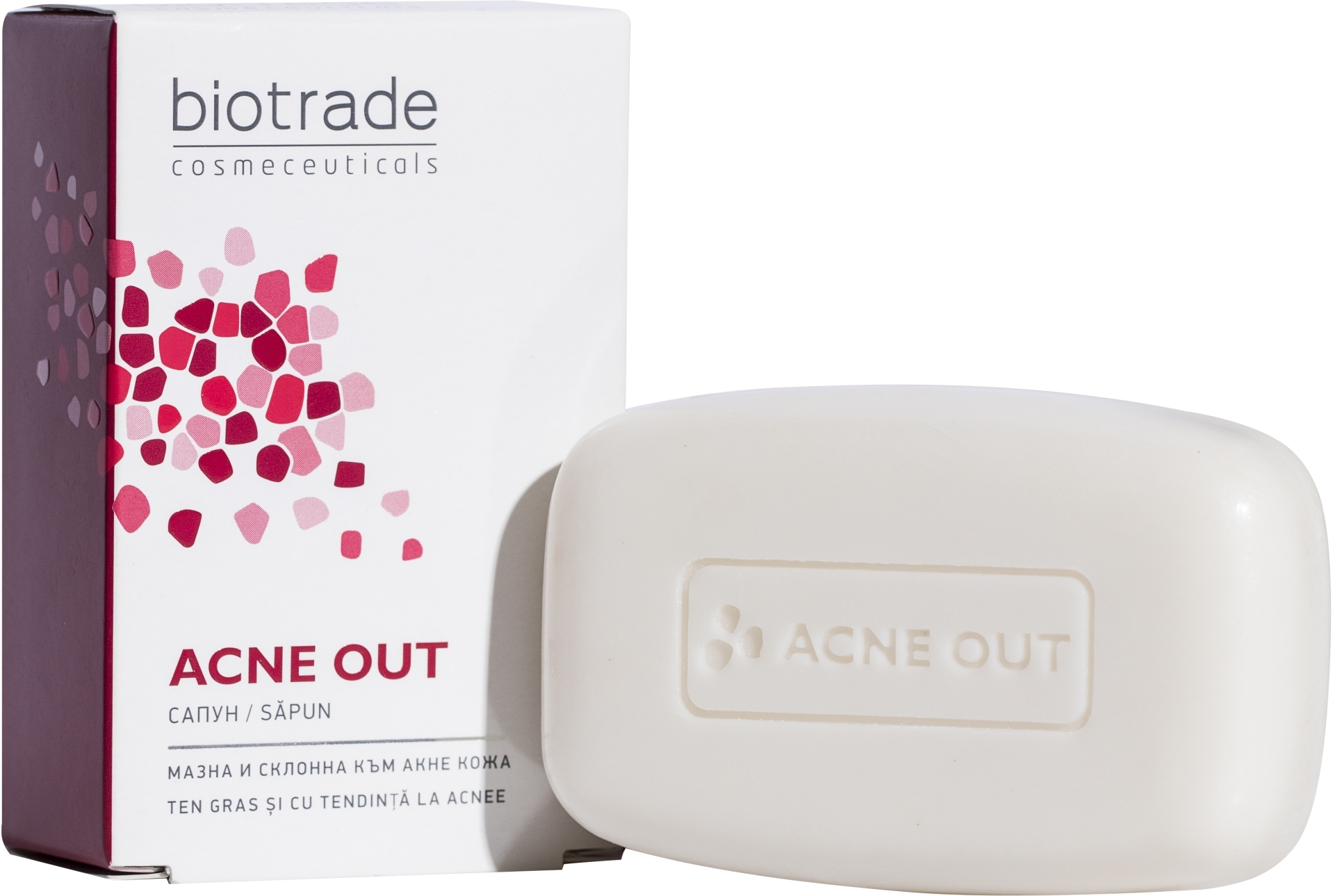 Натуральное мыло для жирной и проблемной кожи лица и тела - Biotrade Acne Out Soap — фото 100g