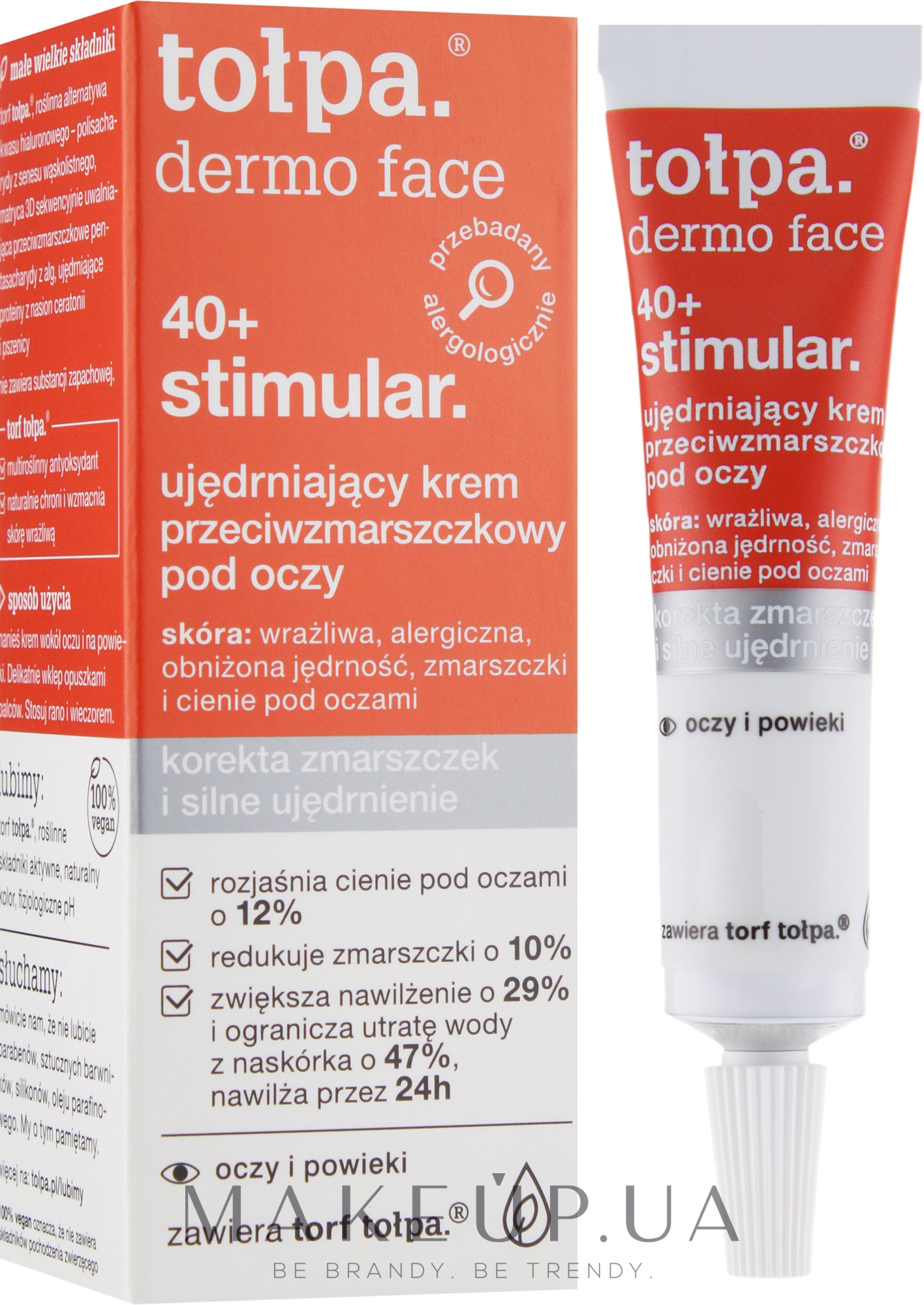 Крем для шкіри навколо очей - Tolpa Dermo Face Stimular 40+ Eye Cream — фото 10ml