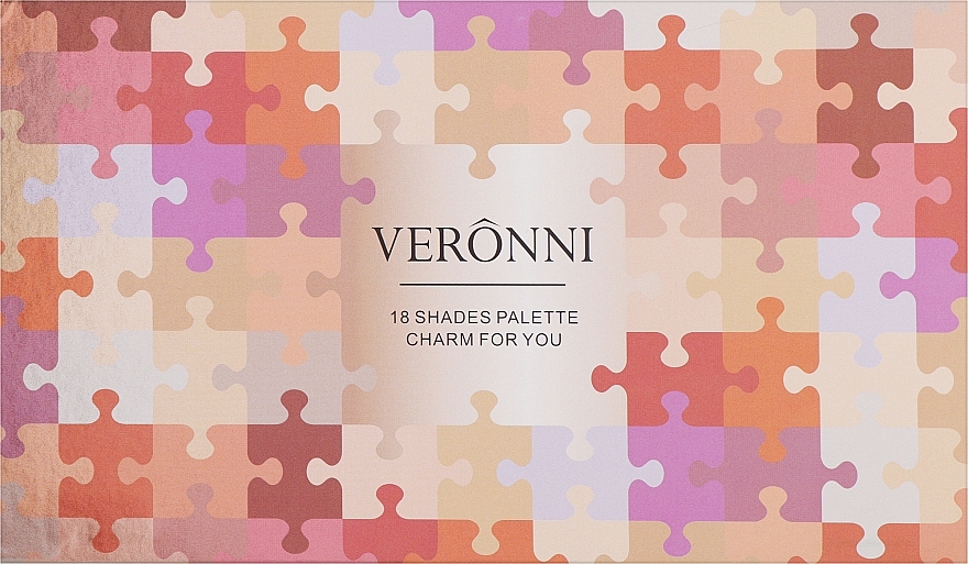 Професійна палетка тіней для повік, 18 кольорів - Veronni 01 — фото N2