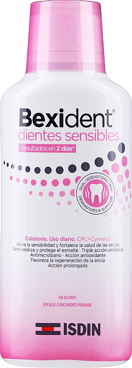 Ополаскиватель для полости рта для чувствительных зубов - Isdin Bexident Sensitive Teeth Mouthwash — фото N2