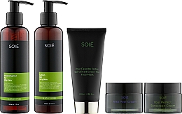 Парфумерія, косметика Набір - Soie SPF L (cr/50ml + cr/50ml + gel/200ml + lot/200ml + mask/100ml)