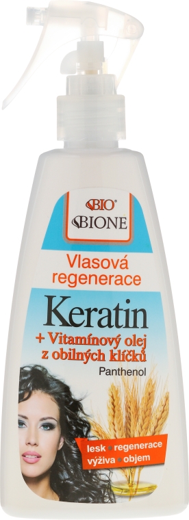 Кондиционер для волос - Bione Cosmetics Keratin + Grain Sprouts Oil Hair Regeneration — фото N1