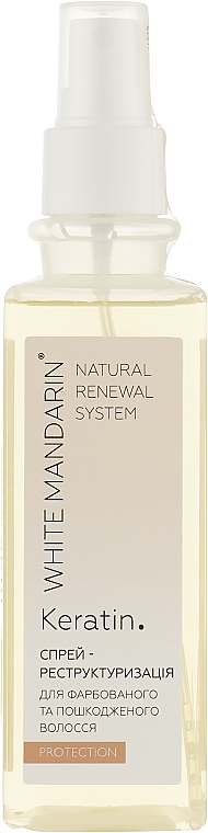 Спрей-реструктуризация для окрашенных и поврежденных волос - White Mandarin Protection