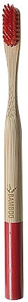 Бамбуковая зубная щетка, средняя, красная - Himalaya dal 1989 Bamboo Toothbrush — фото N2