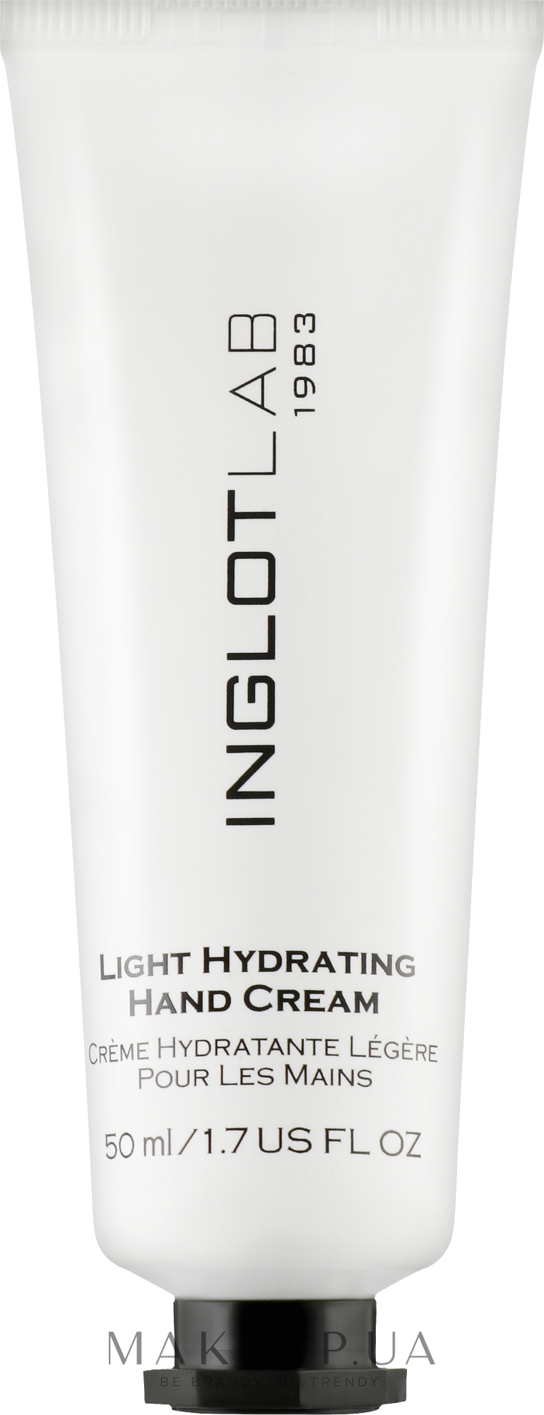 Крем для рук зволожувальний - Inglot Lab Light Hydrating Hand Cream — фото 50ml