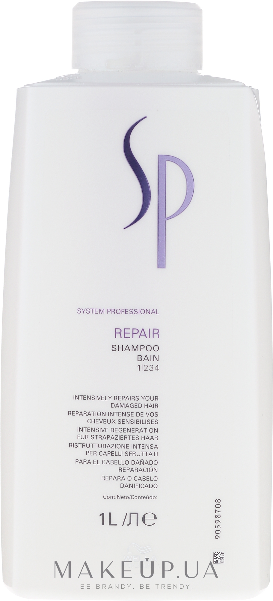 Відновлюючий шампунь для пошкодженого волосся - Wella Professionals Wella SP Repair Shampoo — фото 1000ml