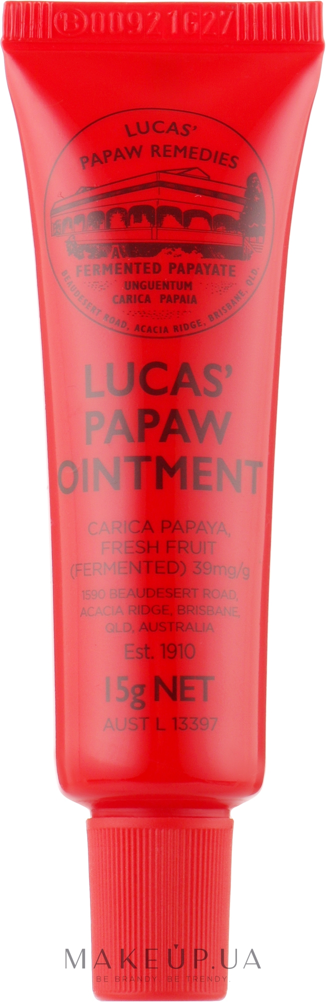 Восстанавливающий лечебный бальзам для губ - Lucas Papaw Remedies Ointment Balm — фото 15g